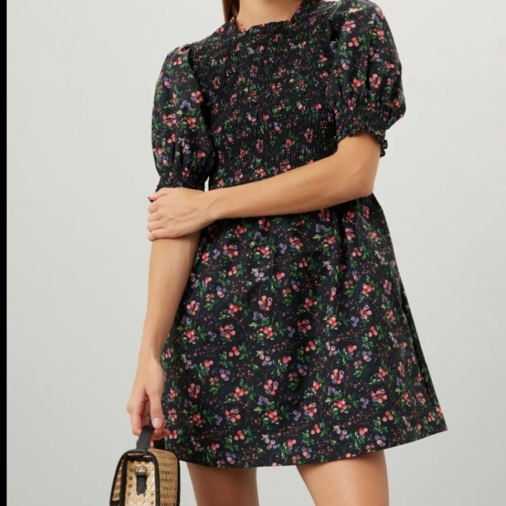Hill House Vivi Nap Dress in Multi Berry Taffeta
